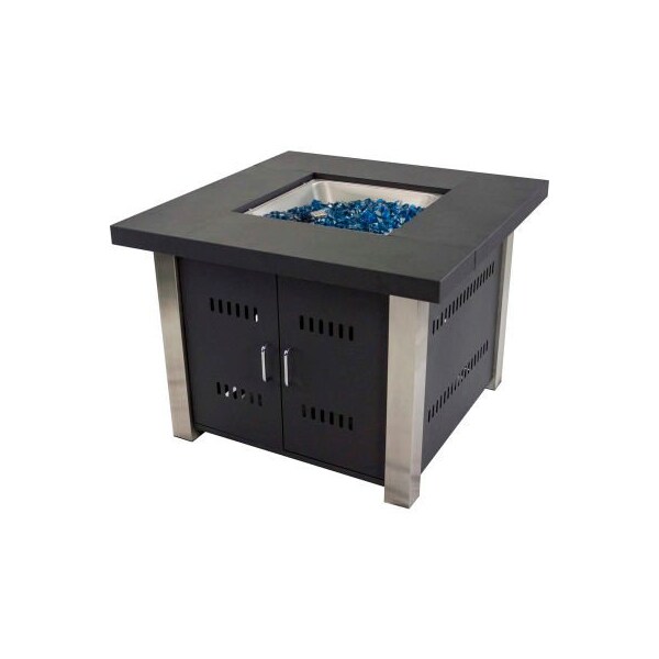 Dyna-Glo Pleasant Hearth Montreal Gas Fire Pit Table 40000 BTU - Matte Black OFG901T - main